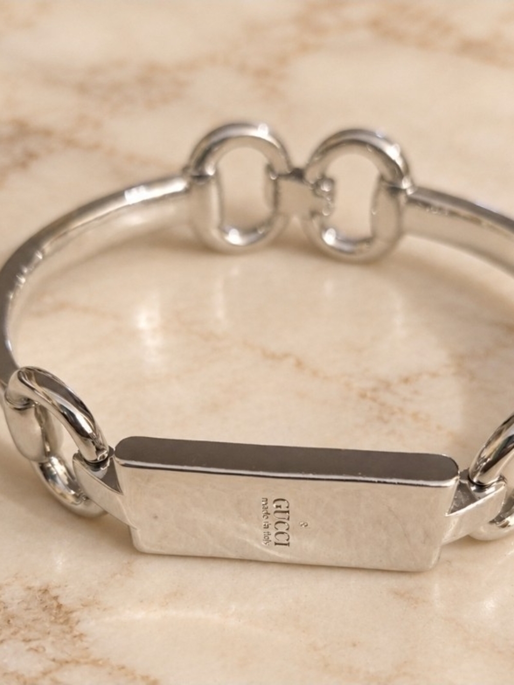 Beautiful Unixes Silver-Tone Horsebit ID Bracelet
